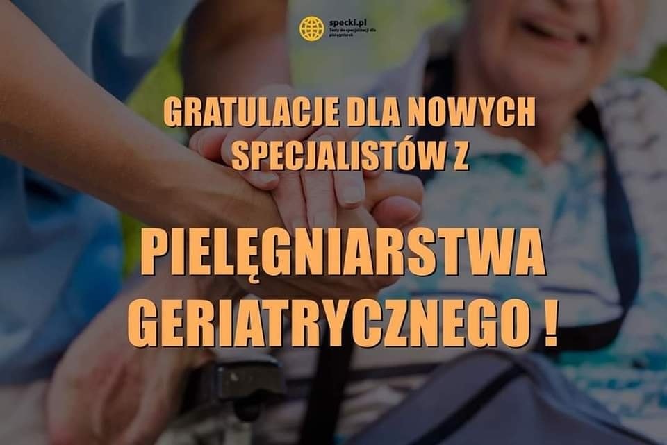 Specjalizacja pielęgniarstwo geriatryczne - wyniki CKPPIP